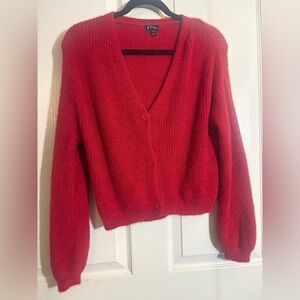 Art Class Vibrant Red Women's Cardigan